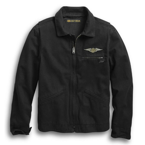 96691-19VM-1 Harley-Davidson® Men's Winged Logo Slim Fit Casual Jacket