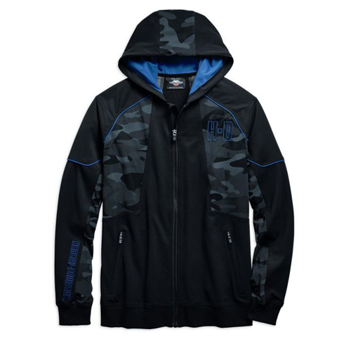 96688-19VM-1 Harley Davidson® Men's Camo Full-Zip Hoodie